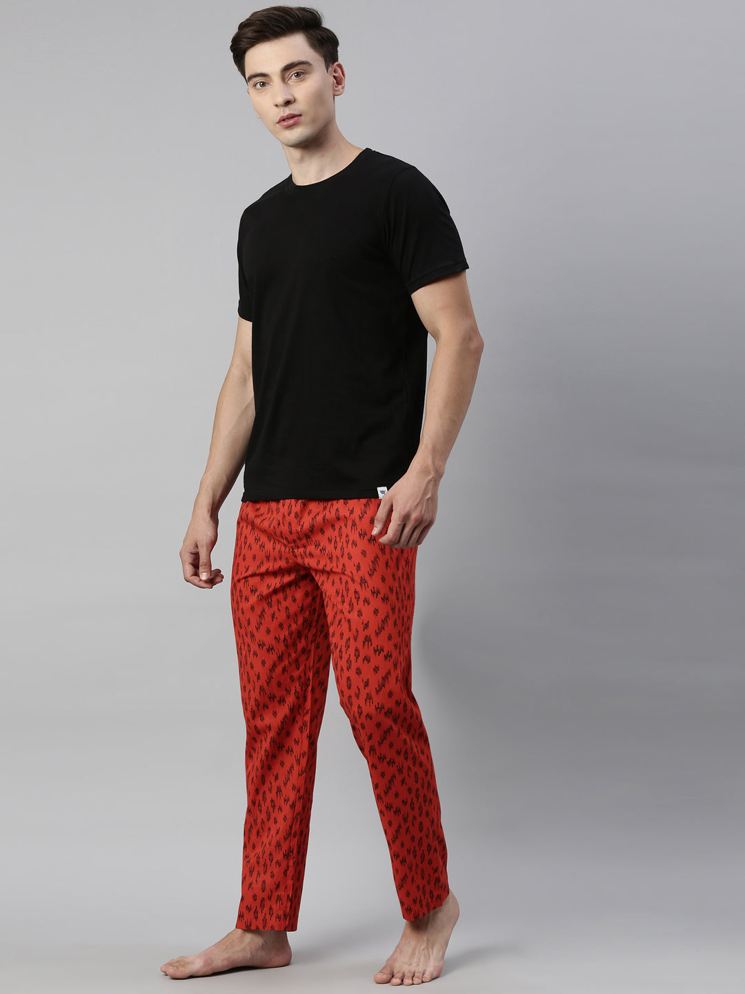 JOVEN MENS PRINTED LOUNGE SET