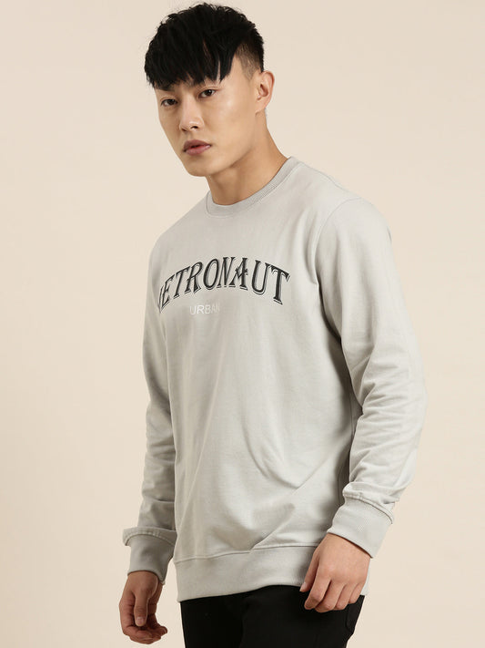 Men's Solid Round Neck Full Sleeve Sweatshirt
