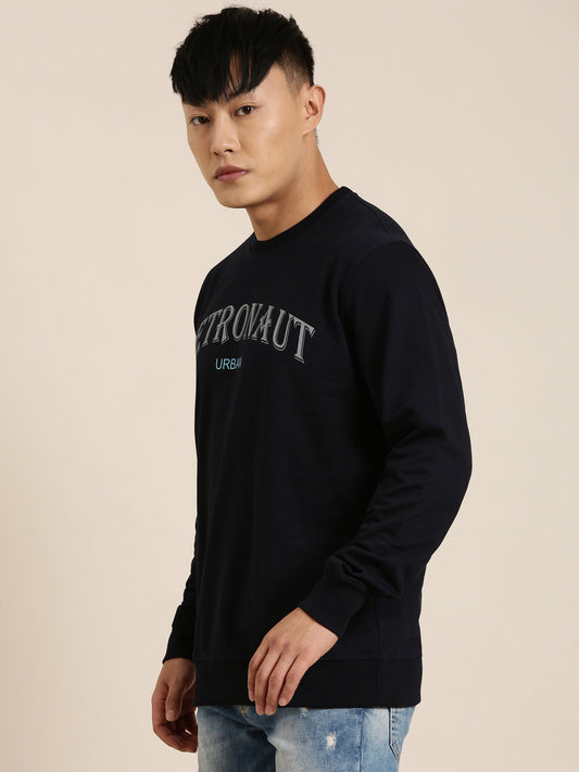 Men's Solid Round Neck Full Sleeve Sweatshirt