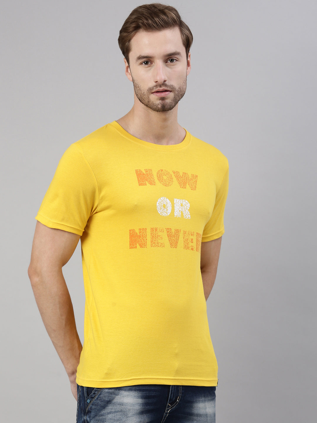 JOVEN MEN PRINTED T-SHIRT