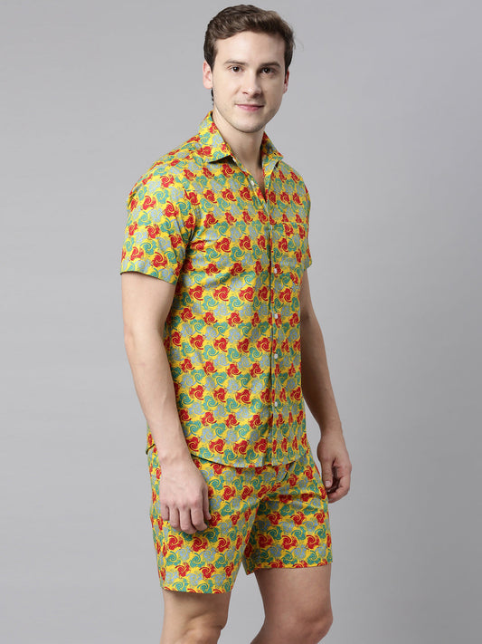 ABSTRACT PRINT JOVEN MEN CO-ORDINATED SET