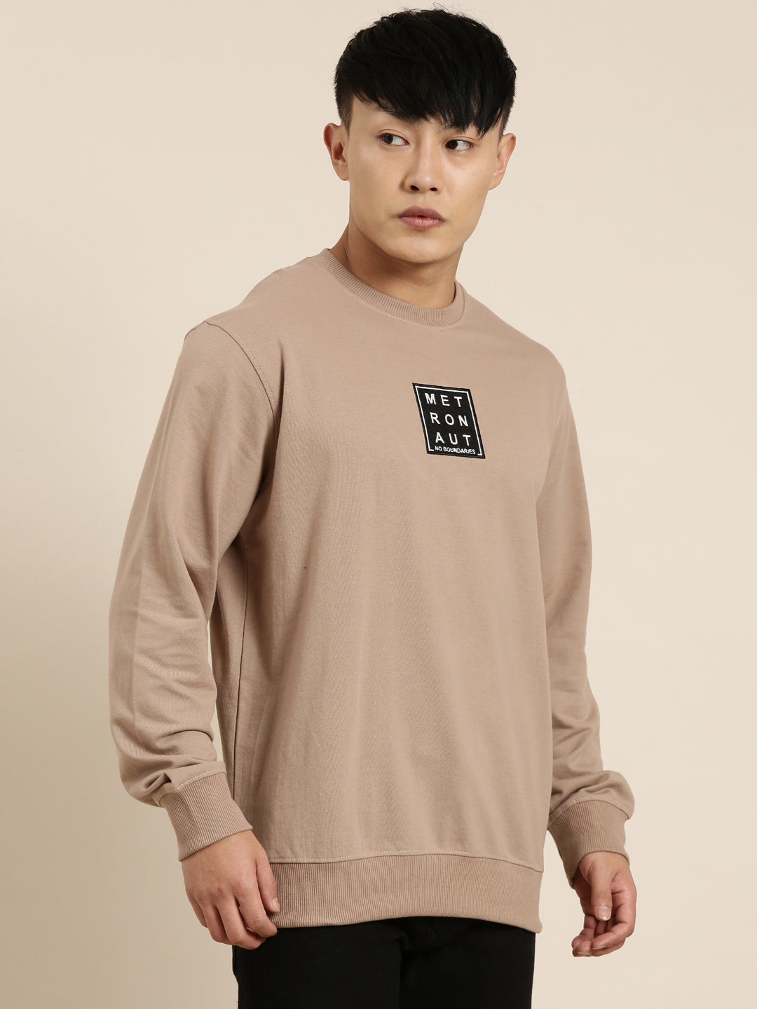 Men's Solid Round Neck Full Sleeve Sweatshirt