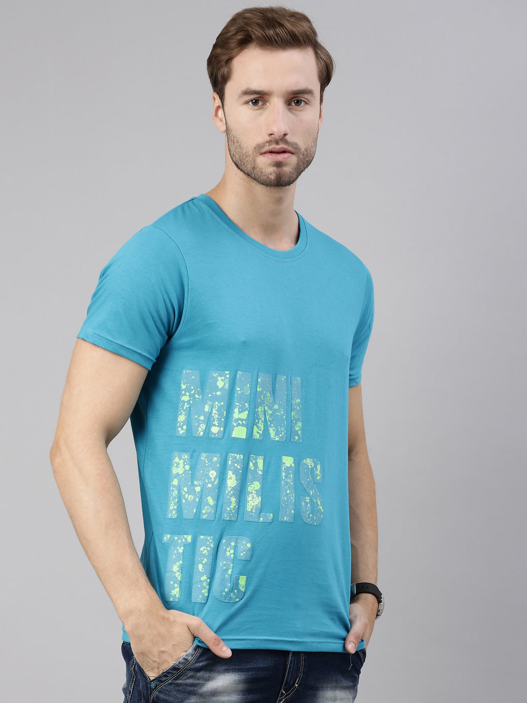 JOVEN MEN PRINTED T-SHIRT