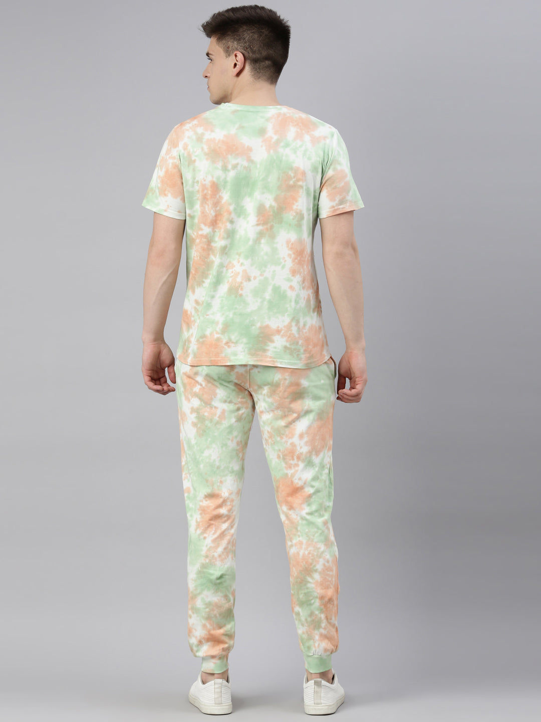 JOVEN MENS TIE-DYE CO-ORDINATED SET(T-SHIRT AND PANT)