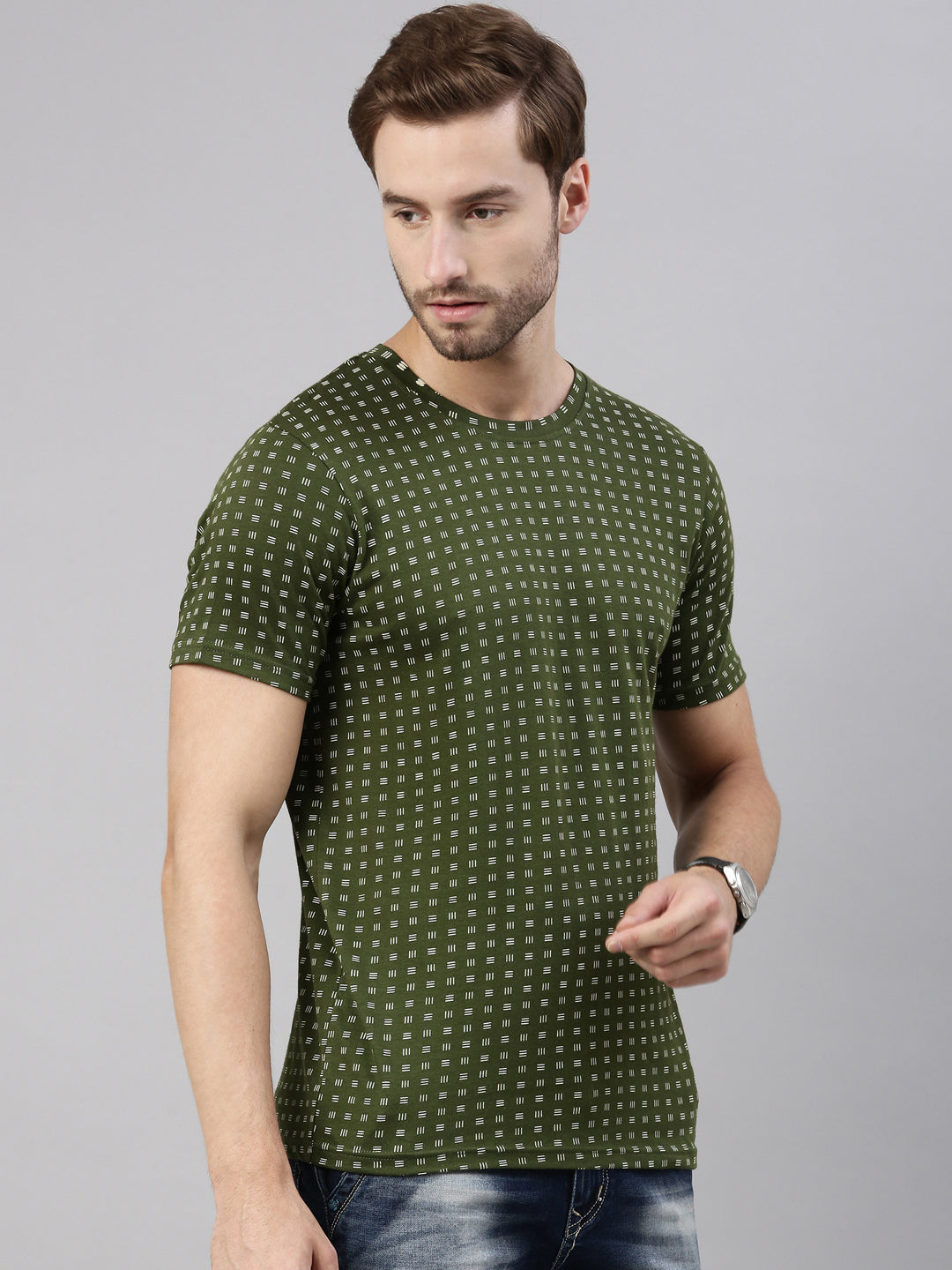 JOVEN MEN PRINTED T-SHIRT