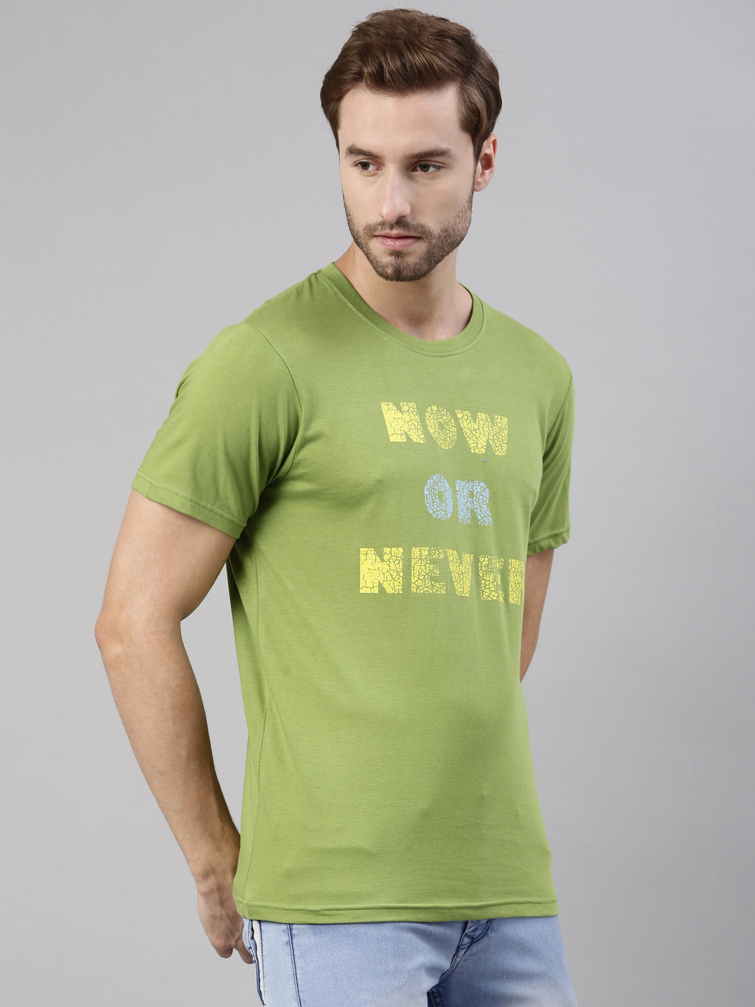 JOVEN MEN PRINTED T-SHIRT