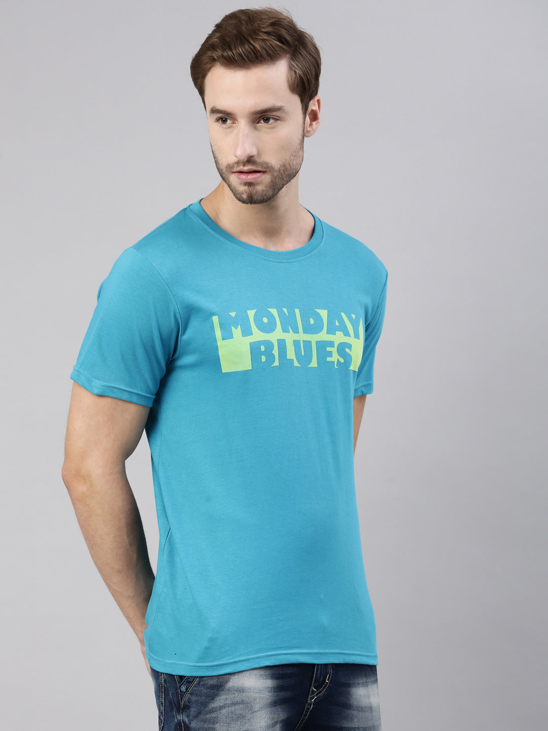 JOVEN MEN PRINTED T-SHIRT