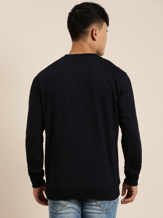 Men's Solid Round Neck Full Sleeve Sweatshirt