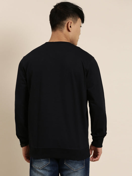 Men's Solid Round Neck Full Sleeve Sweatshirt