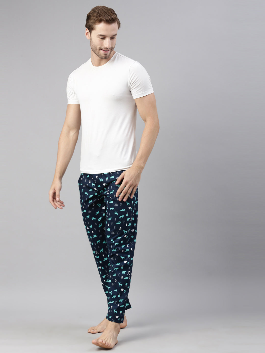 JOVEN MENS PRINTED PYJAMAS