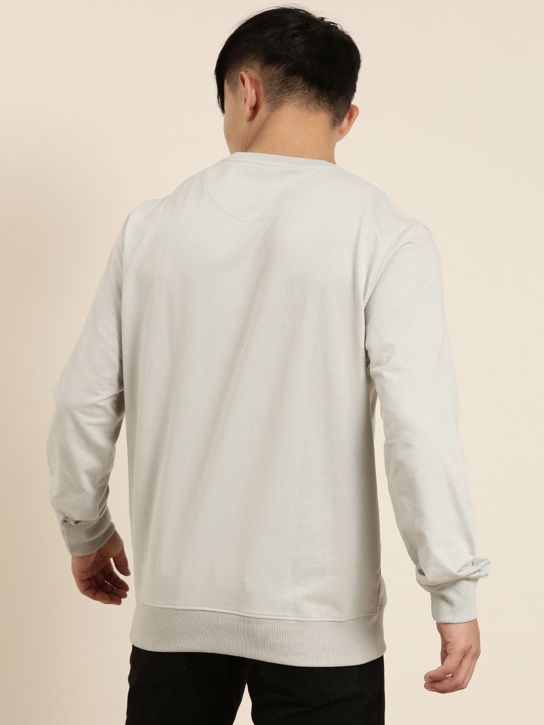 Men's Solid Round Neck Full Sleeve Sweatshirt