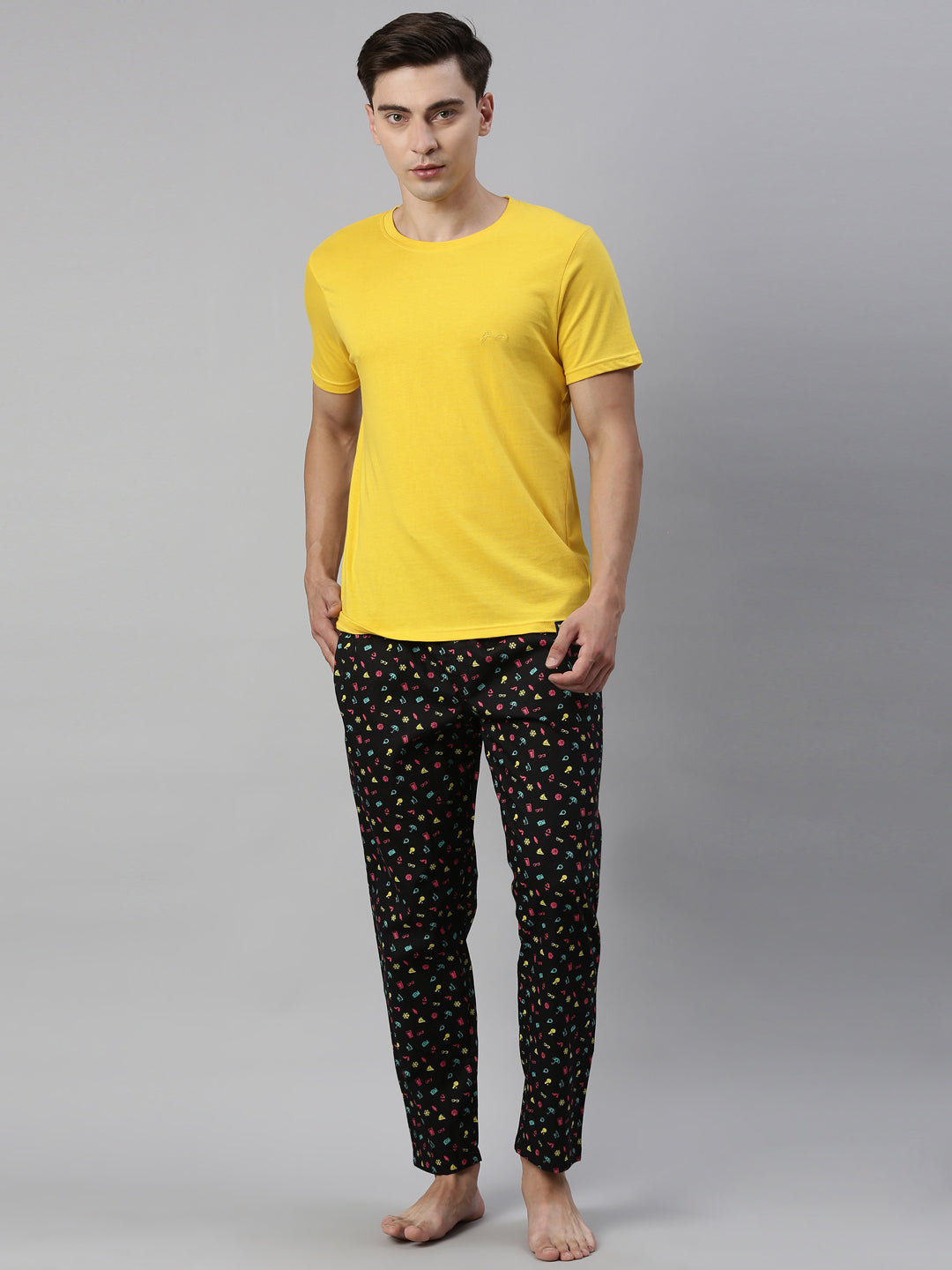 JOVEN MENS PRINTED PYJAMAS