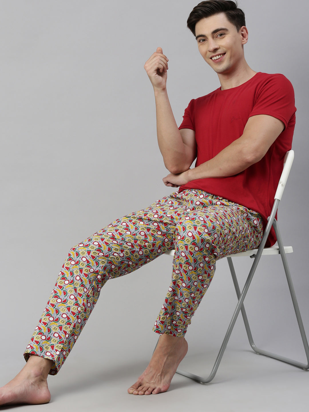 JOVEN MENS PRINTED PYJAMAS