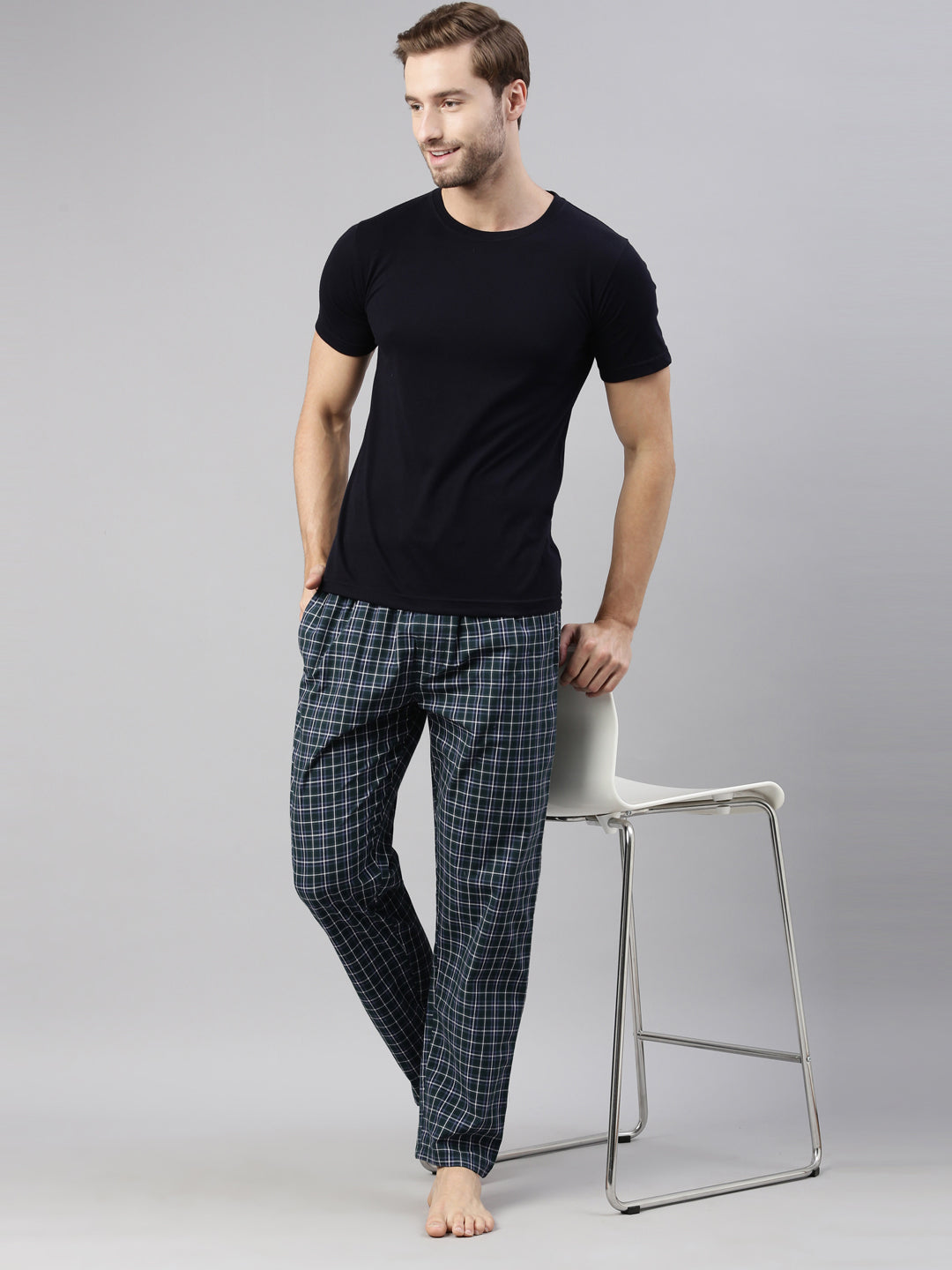 JOVEN MENS CHECKED PYJAMA