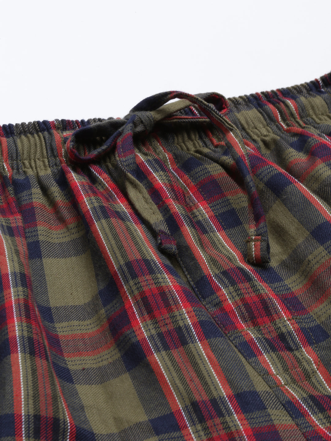 JOVEN MEN CHECKED PURE COTTON EASY SHORTS