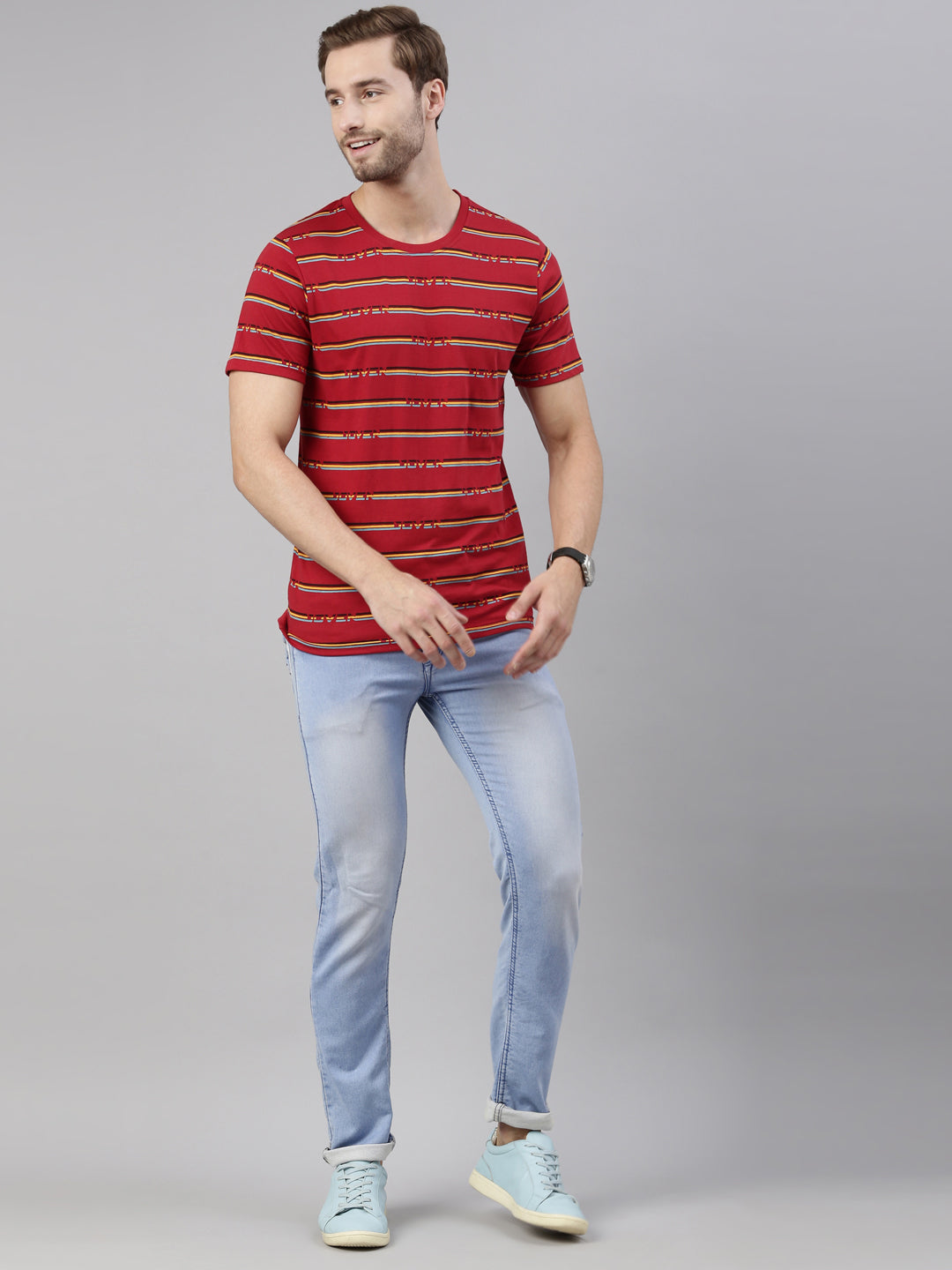 JOVEN MEN PRINTED T-SHIRT
