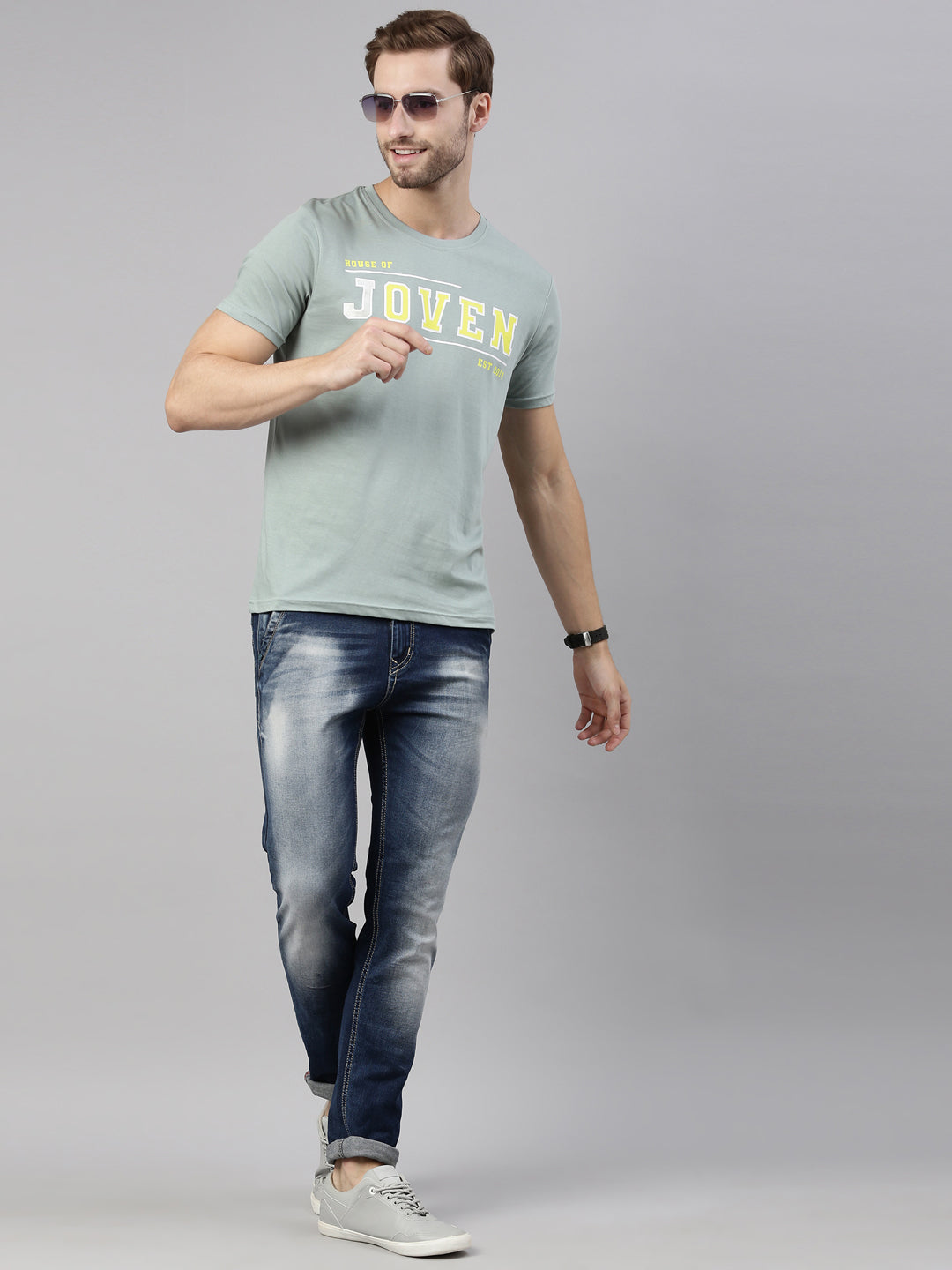 JOVEN MEN PRINTED T-SHIRT