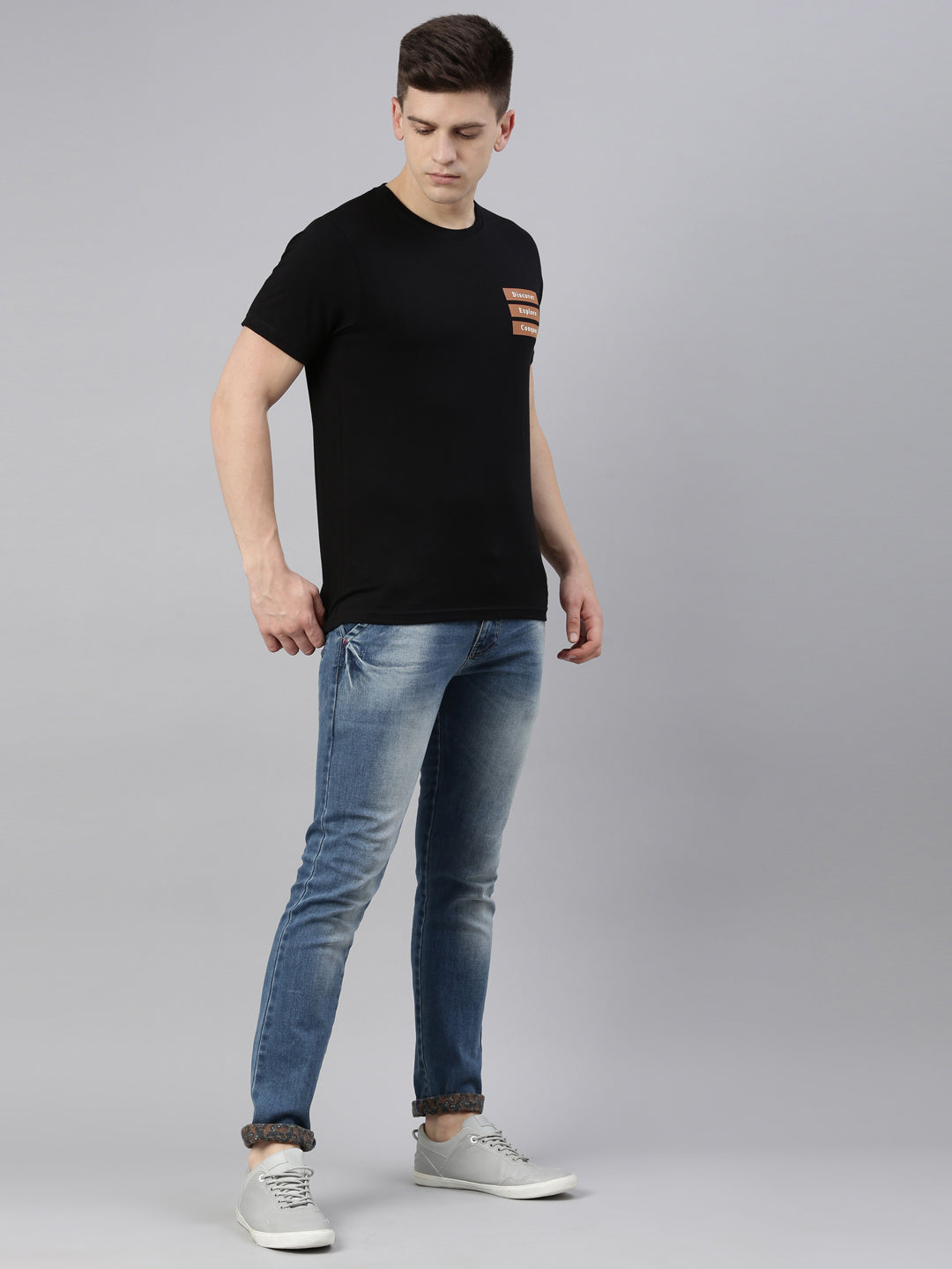 JOVEN MEN PRINTED T-SHIRT
