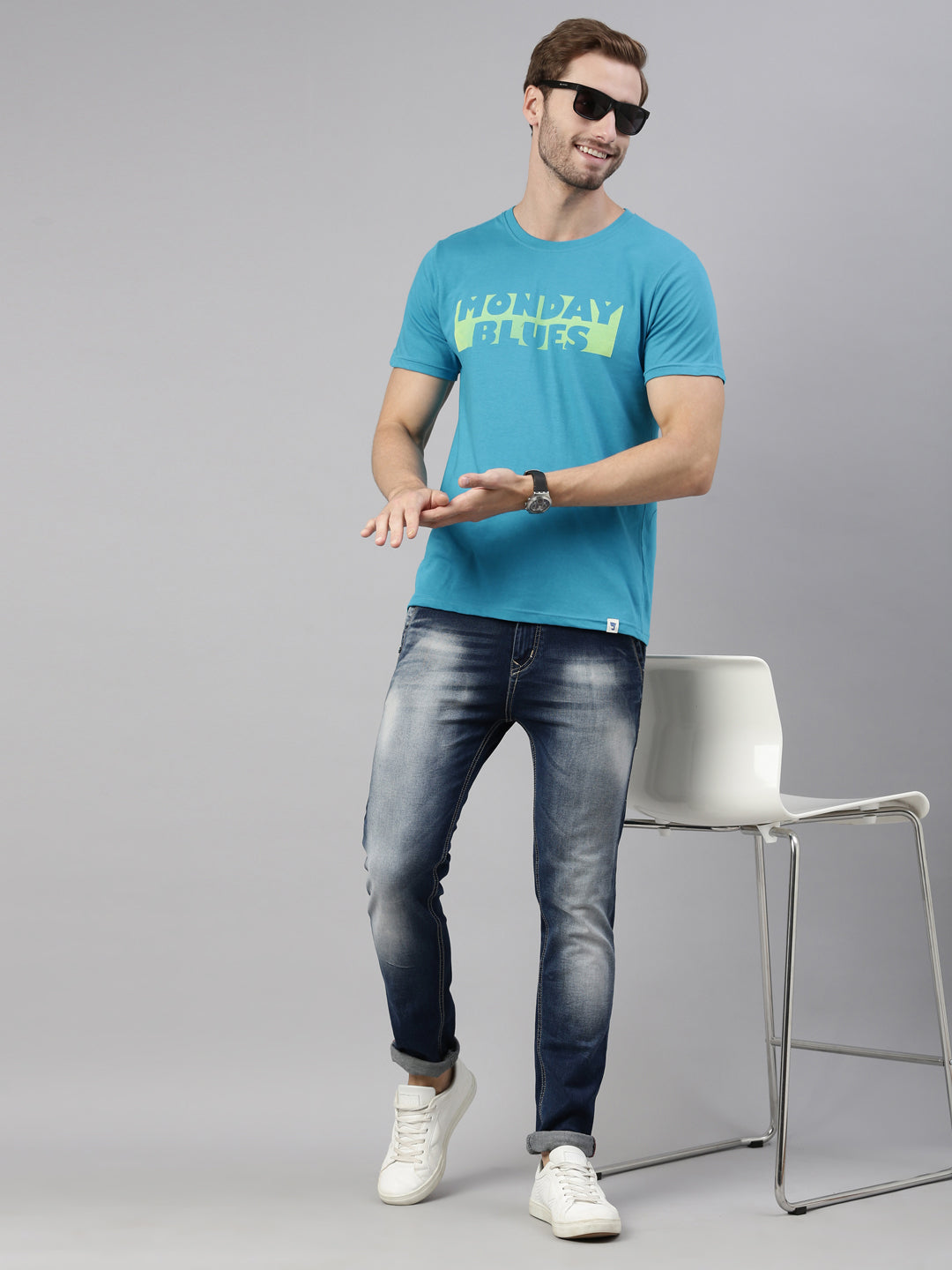 JOVEN MEN PRINTED T-SHIRT