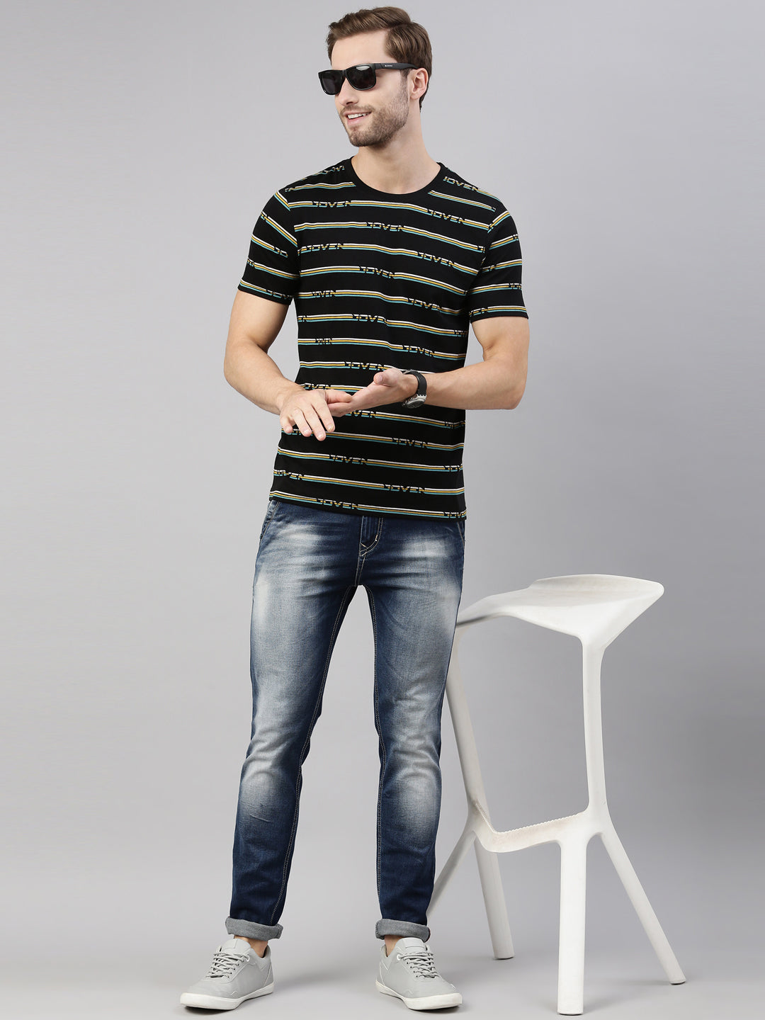 JOVEN MEN PRINTED T-SHIRT