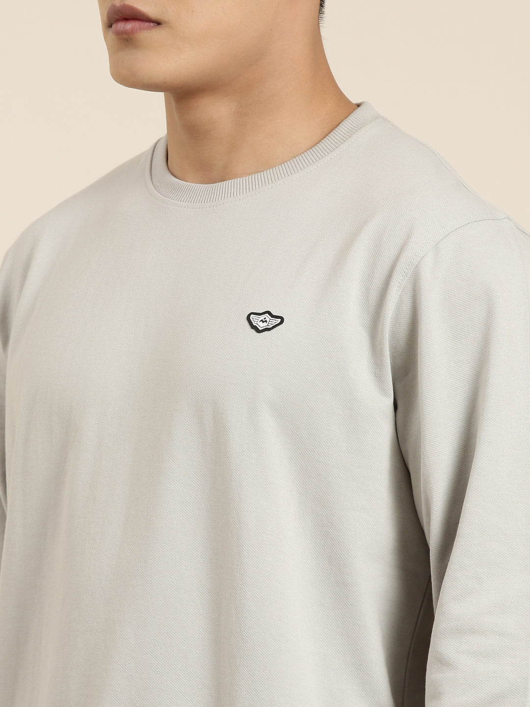 Men's Solid Round Neck Full Sleeve Sweatshirt