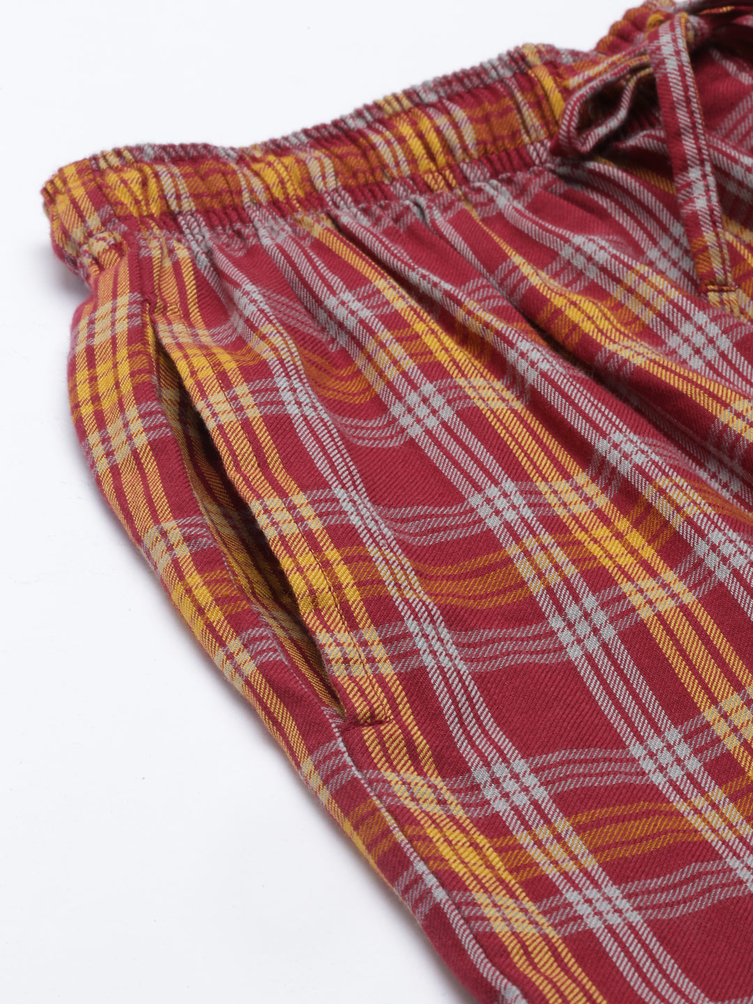 JOVEN MEN CHECKED PURE COTTON SLEEPSUIT