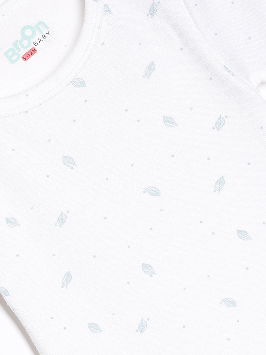 Broon Infant Baby Organic Cotton Short Sleeve Rompers