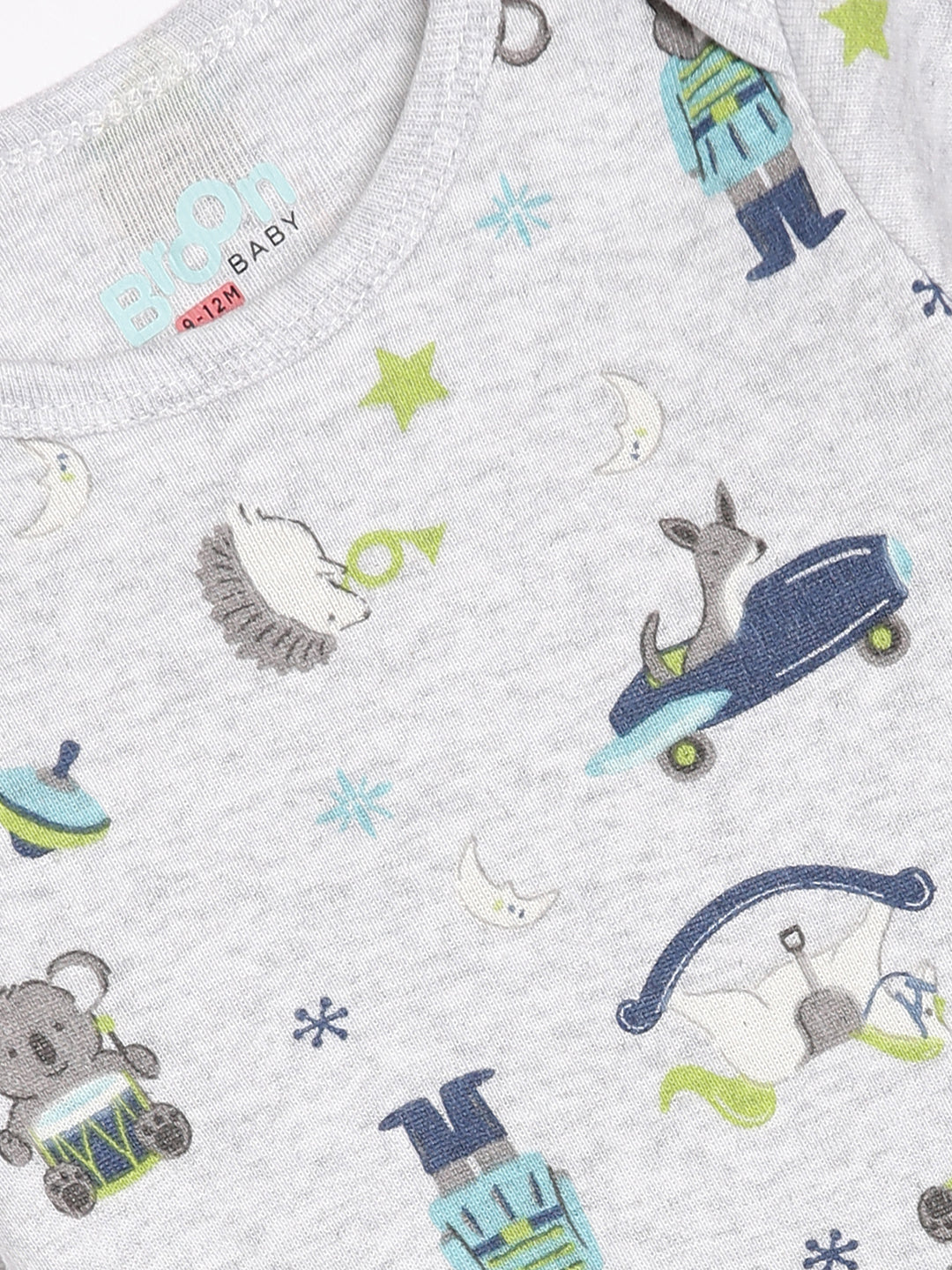 Broon Infant Baby Organic Cotton Short Sleeve Bodysuit