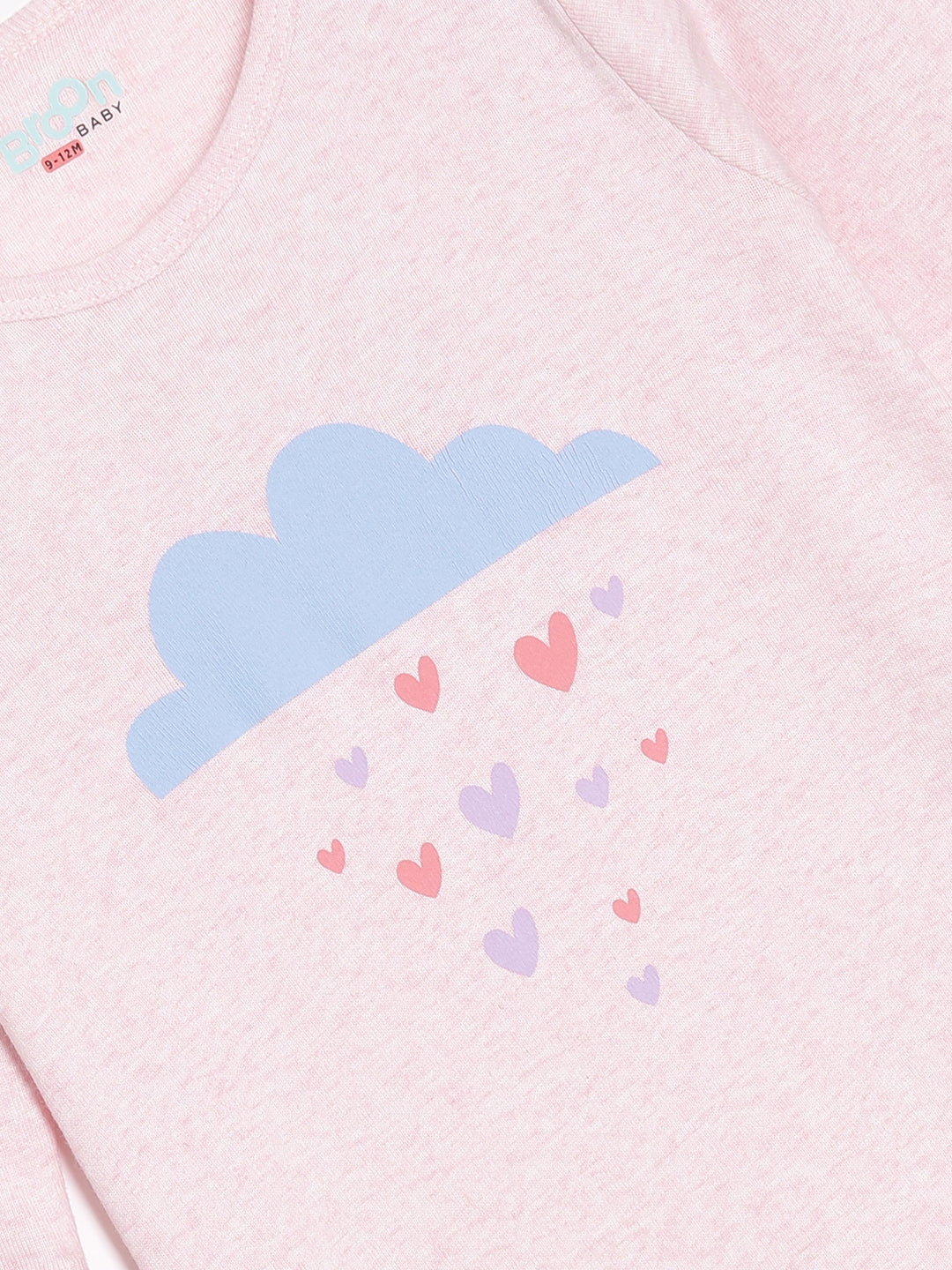 Broon Infant Baby Organic Cotton Full Sleeve Sleepsuit