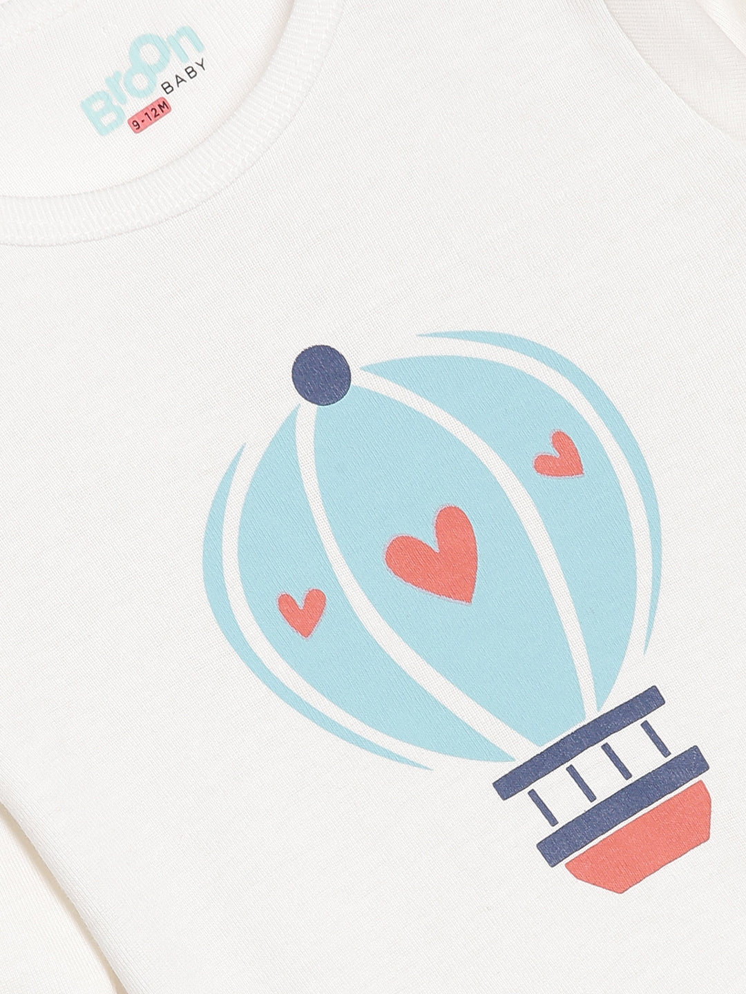 Broon Infant Baby Organic Cotton Full Sleeve Rompers