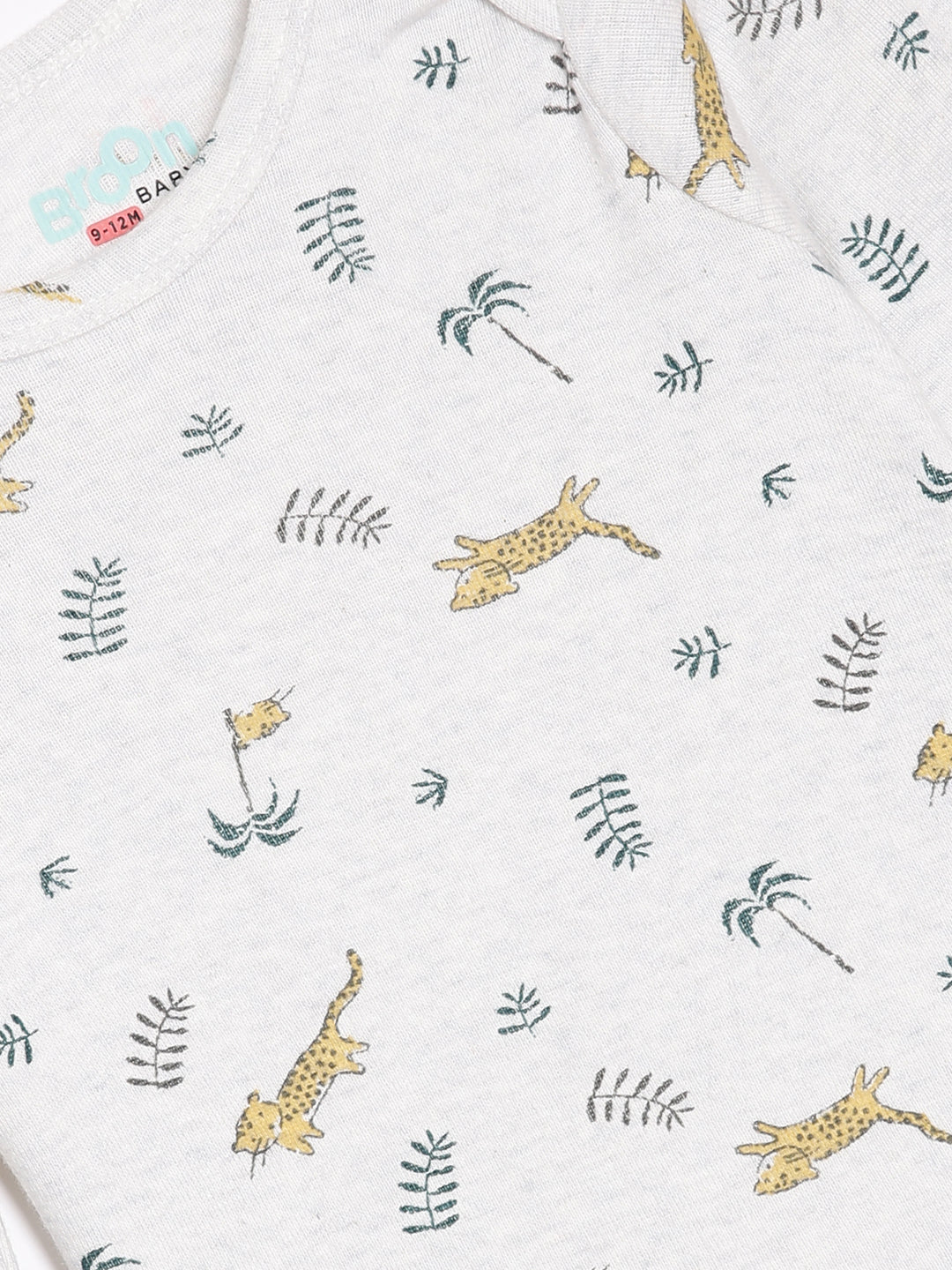 Broon Infant Baby Organic Cotton Full Sleeve Bodysuit