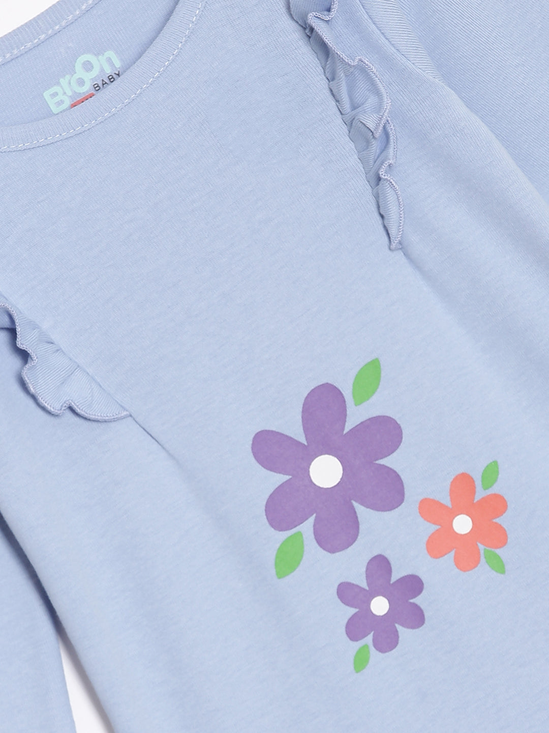Broon Infant Baby Organic Cotton Full Sleeve Rompers