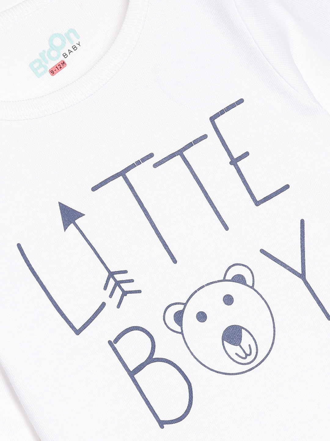 Broon Infant Baby Organic Cotton Full Sleeve Rompers