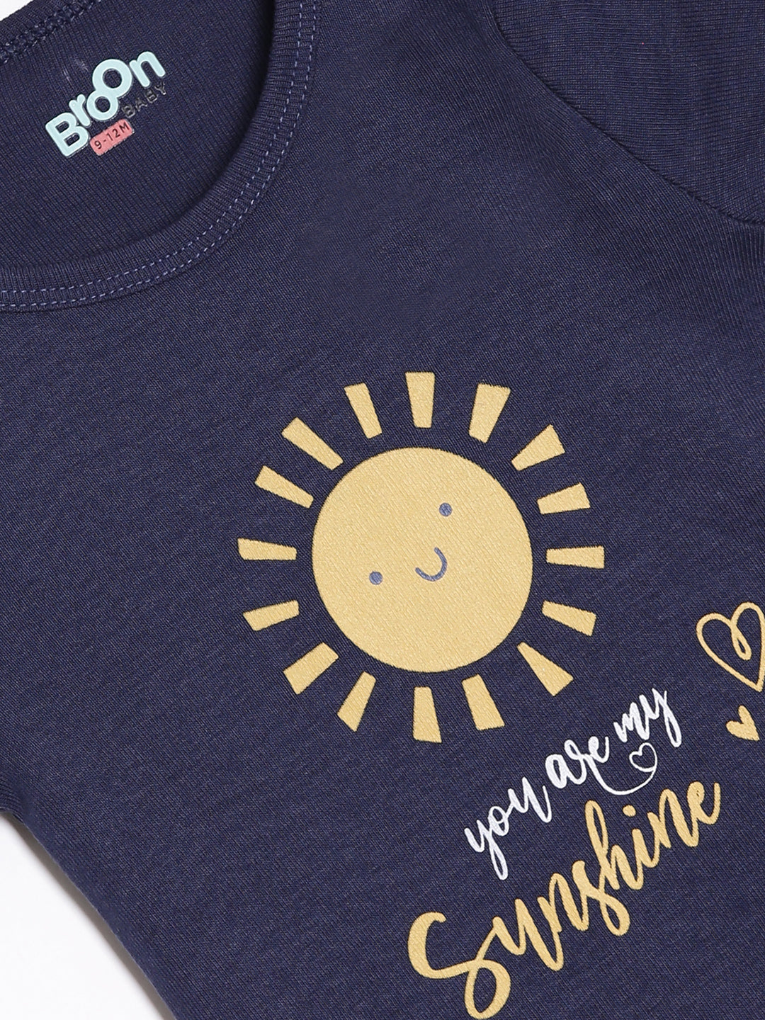 Broon Infant Baby Organic Cotton Short Sleeve Rompers