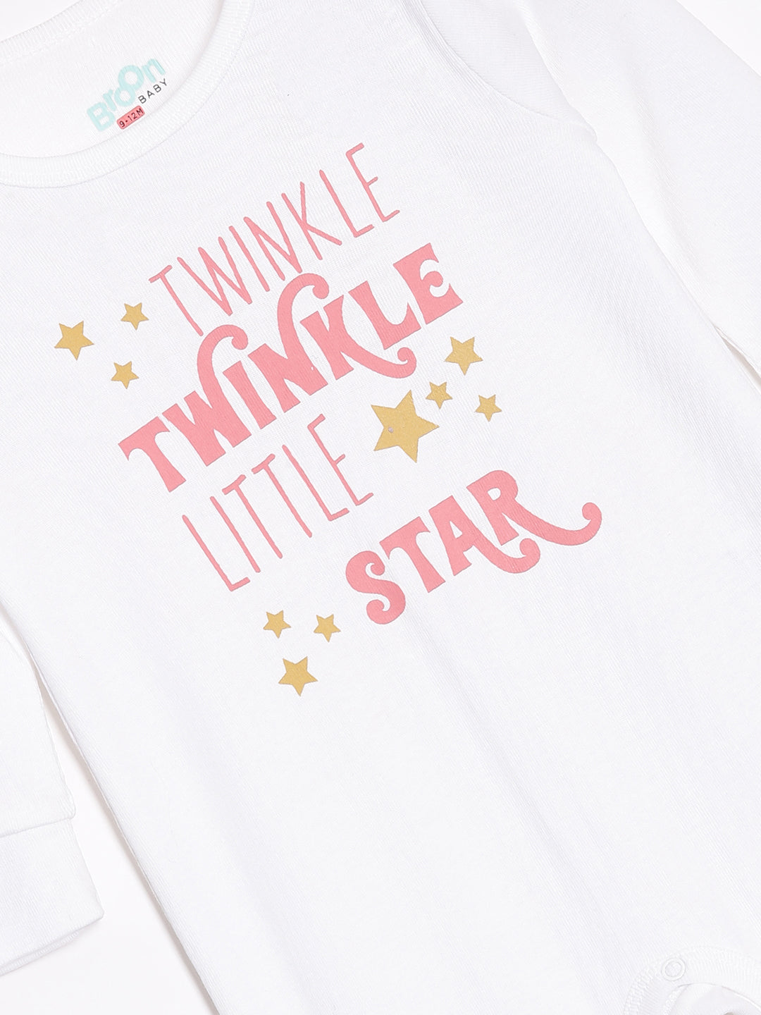 Broon Infant Baby Organic Cotton Full Sleeve Sleepsuit