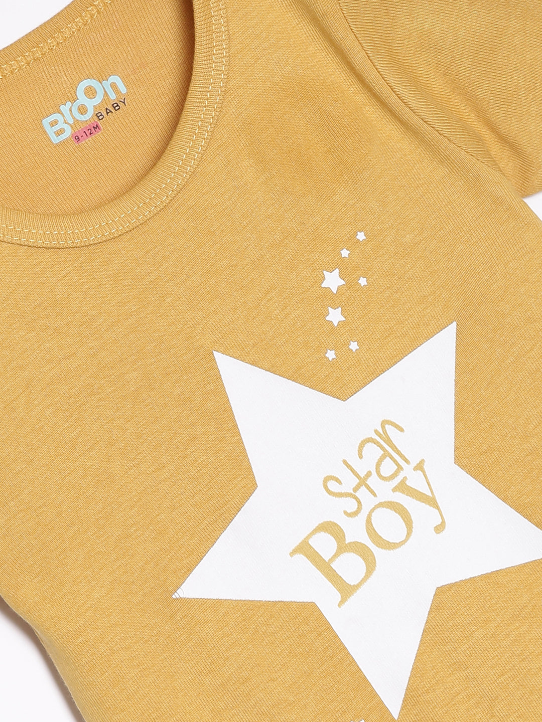 Broon Infant Baby Organic Cotton Short Sleeve Rompers