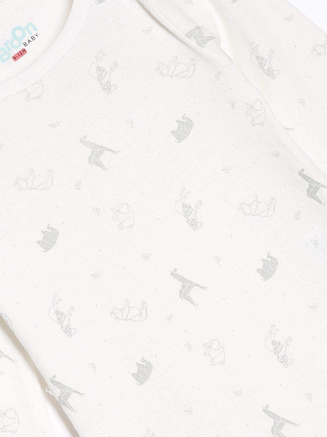 Broon Infant Baby Organic Cotton Full Sleeve Rompers