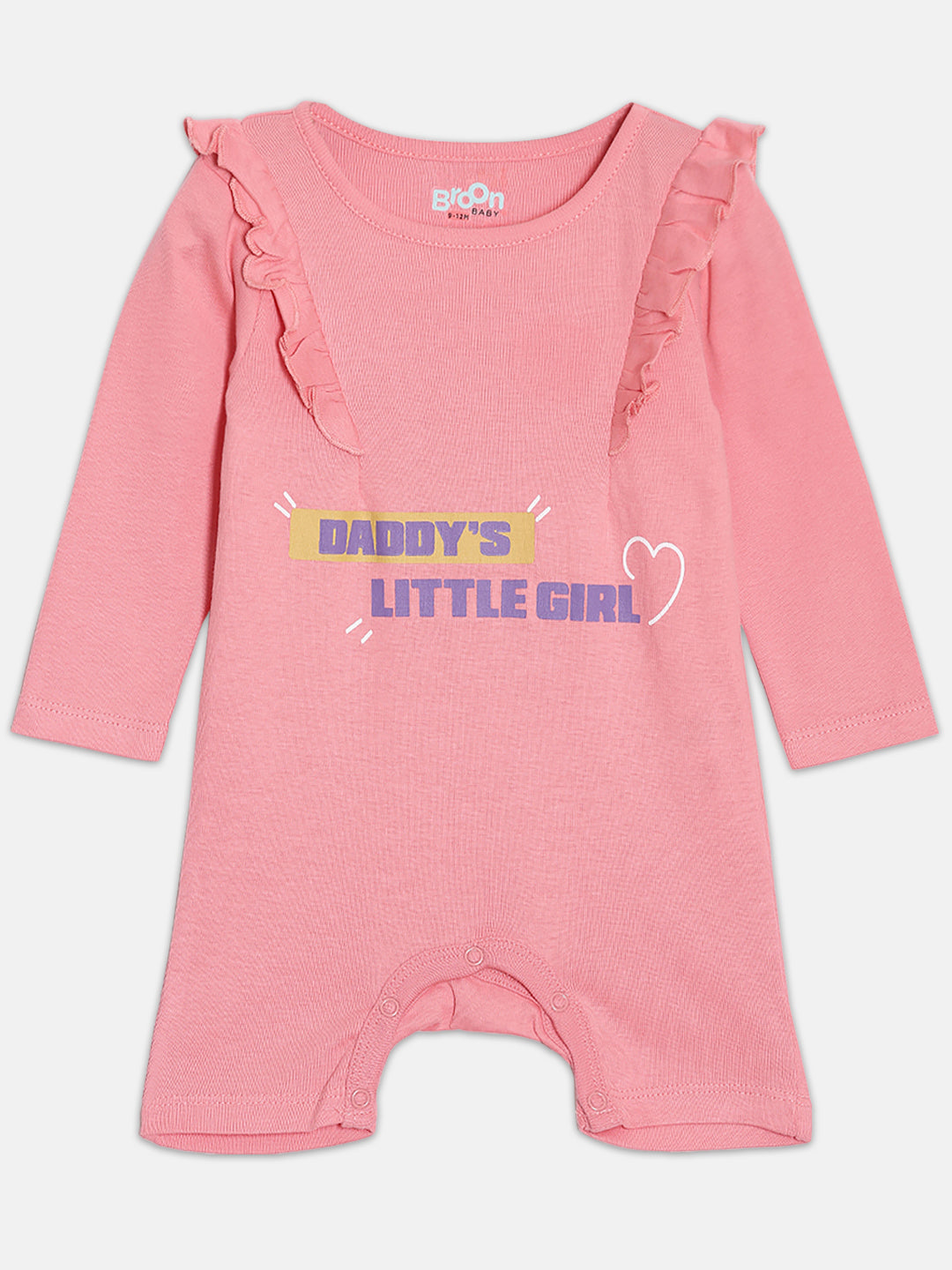 Broon Infant Baby Organic Cotton Full Sleeve Rompers