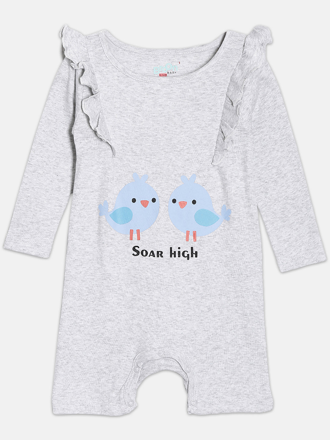Broon Infant Baby Organic Cotton Full Sleeve Rompers