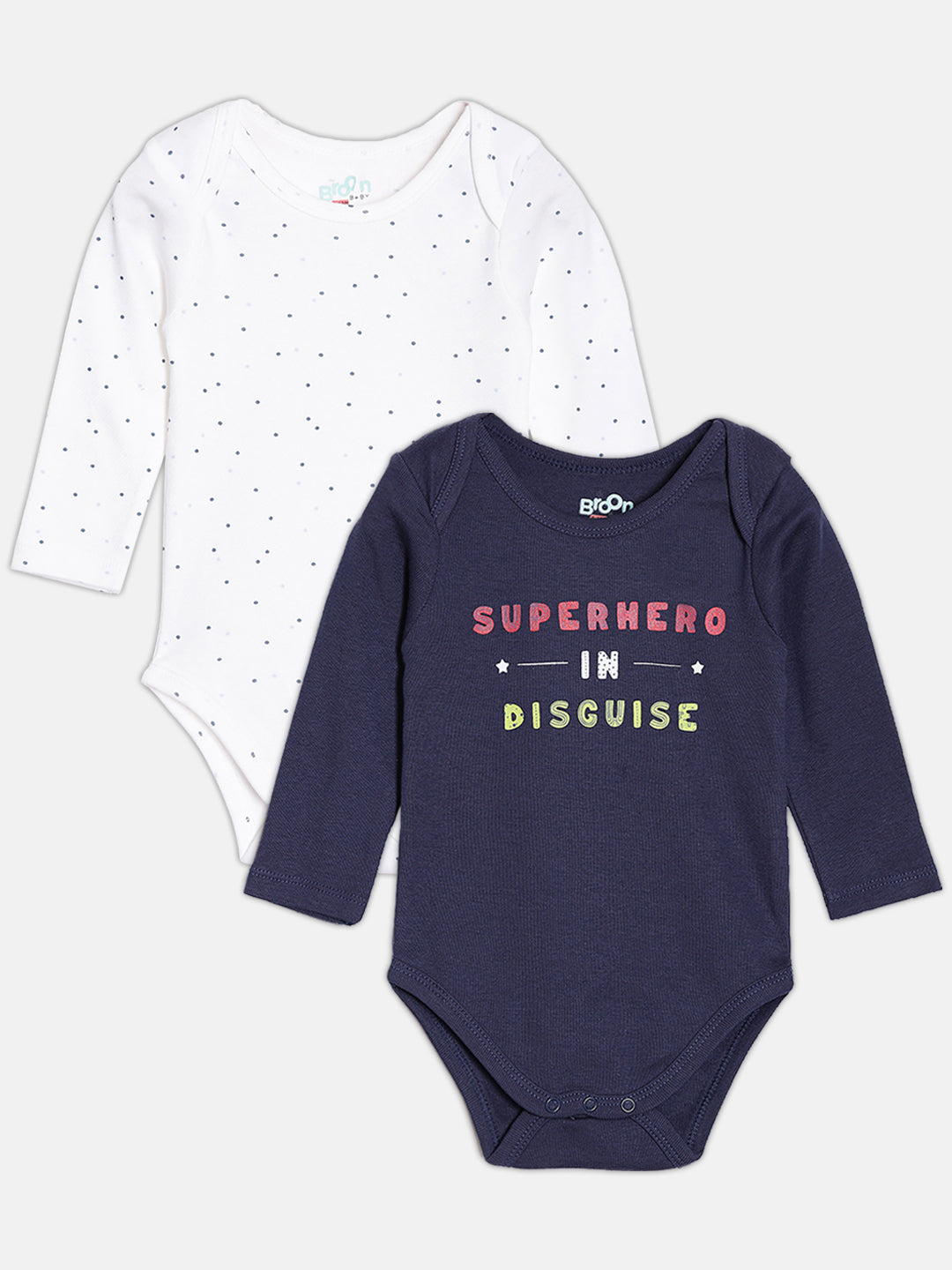 Broon Infant Baby Organic Cotton Full Sleeve Bodysuit