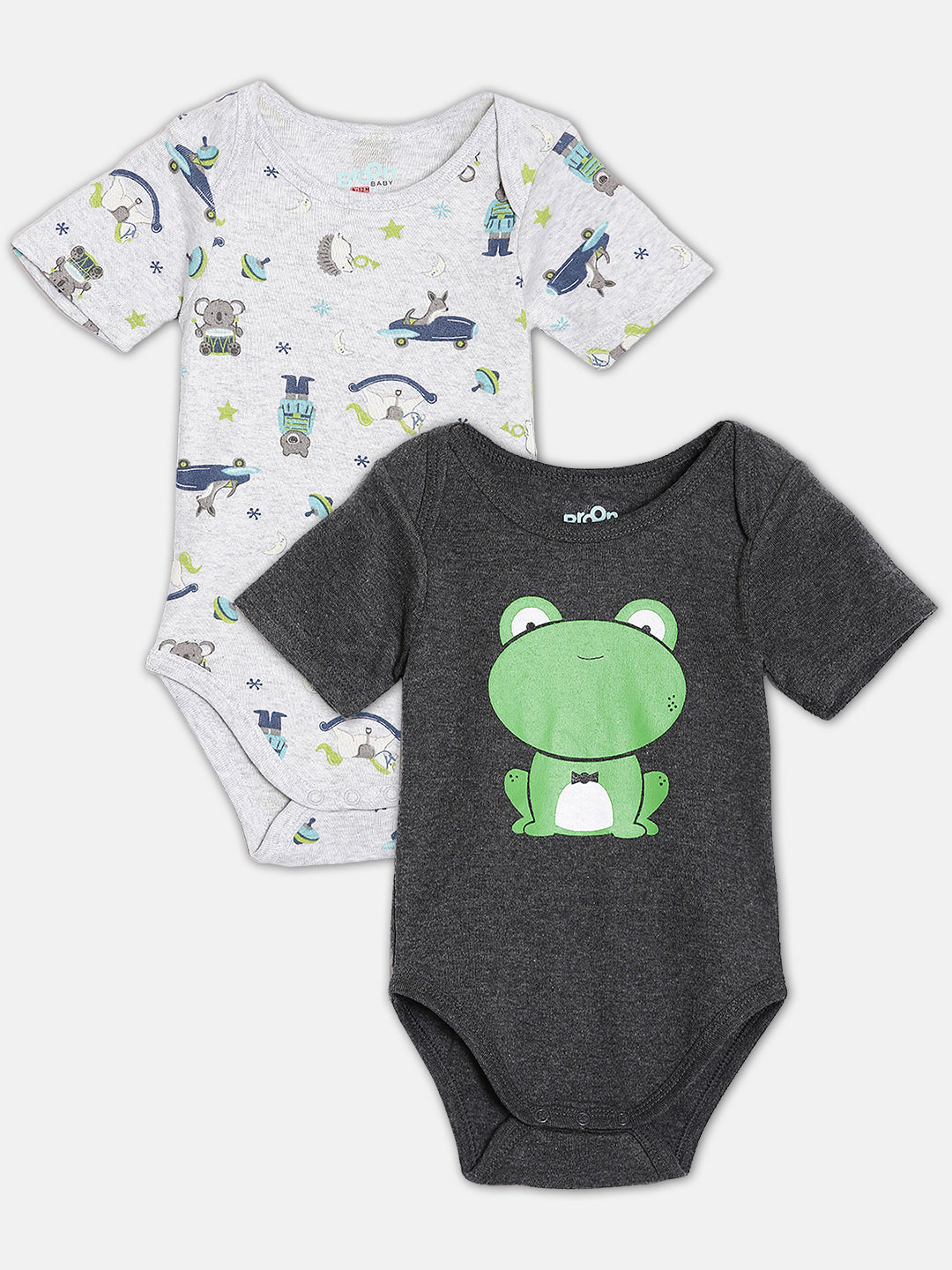 Broon Infant Baby Organic Cotton Short Sleeve Bodysuit