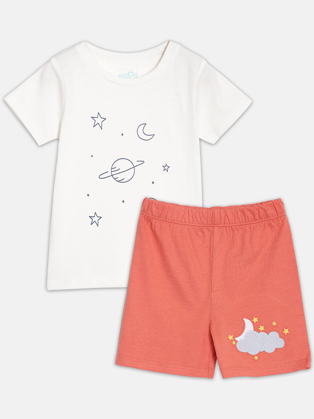 Broon Infant Baby Organic Cotton T-shirt & Shorts