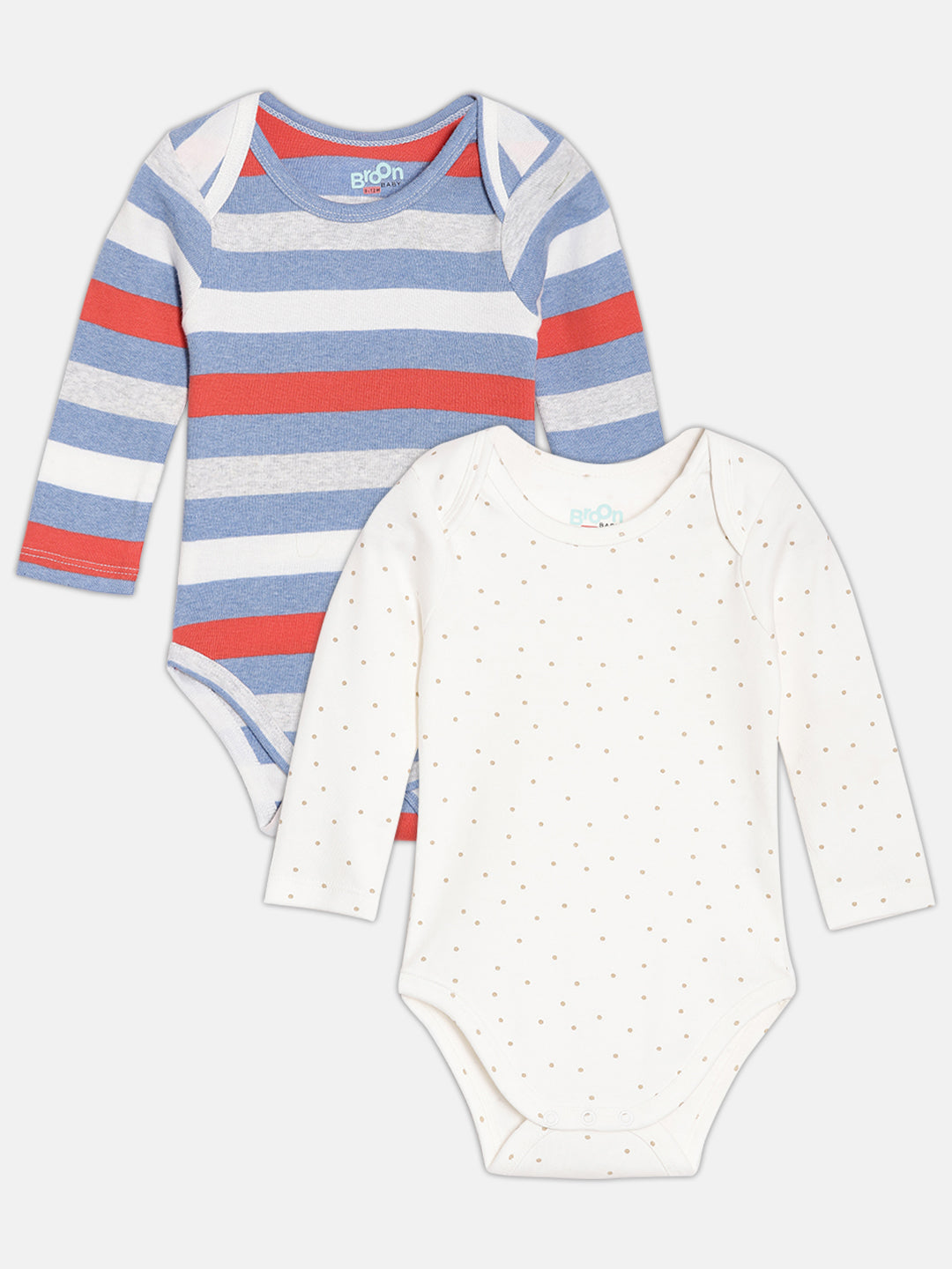 Broon Infant Baby Organic Cotton Full Sleeve Bodysuit