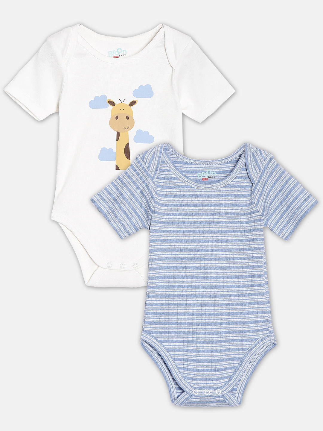 Broon Infant Baby Organic Cotton Short Sleeve Bodysuit