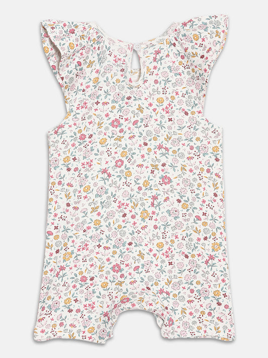 Broon Infant Baby Organic Cotton Short Sleeve Rompers