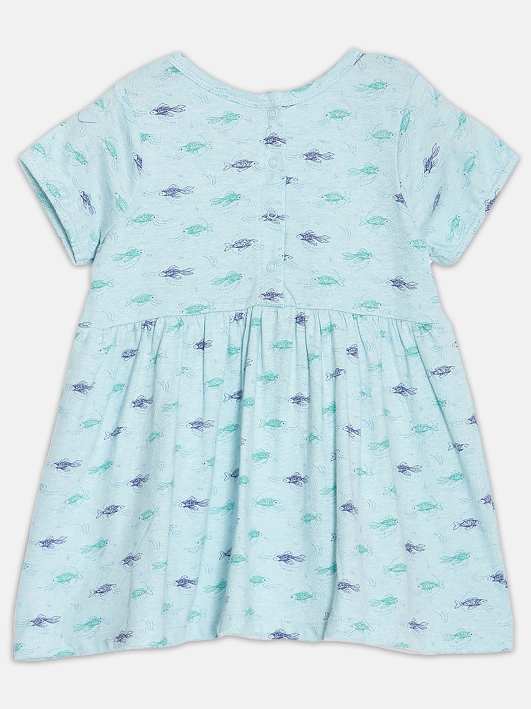 Broon Infant Baby Organic Cotton Short Sleeve Girls Dress