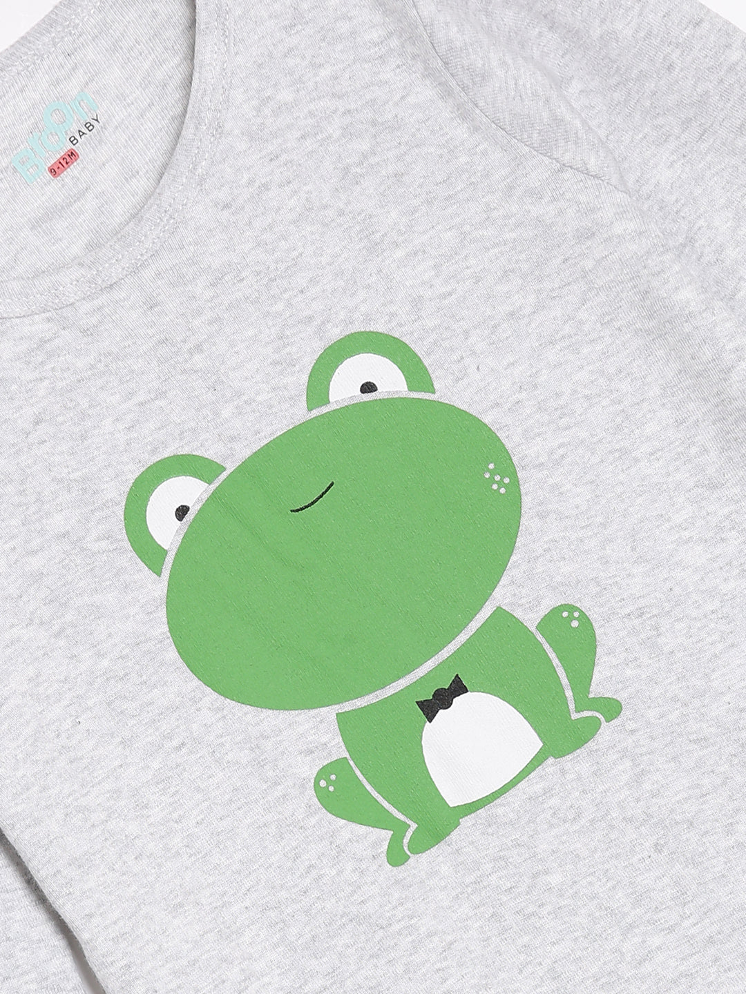 Broon Infant Baby Organic Cotton Full Sleeve Sleepsuit