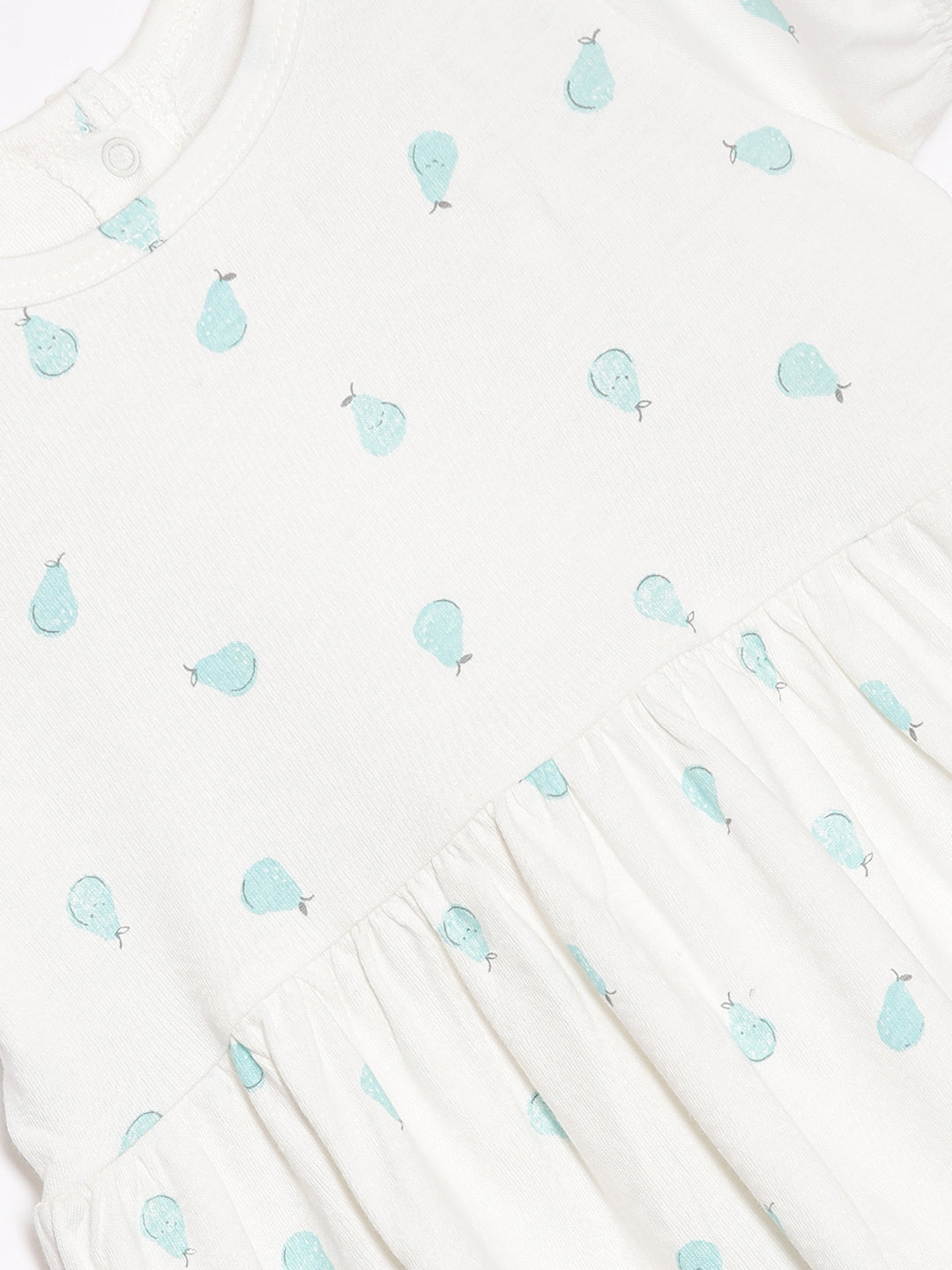 Broon Infant Baby Organic Cotton Short Sleeve Girls Dress