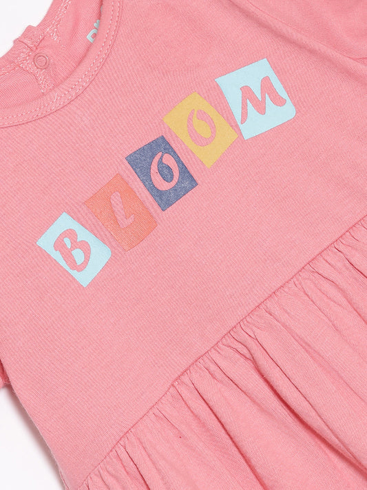 Broon Infant Baby Organic Cotton Short Sleeve Girls Dress