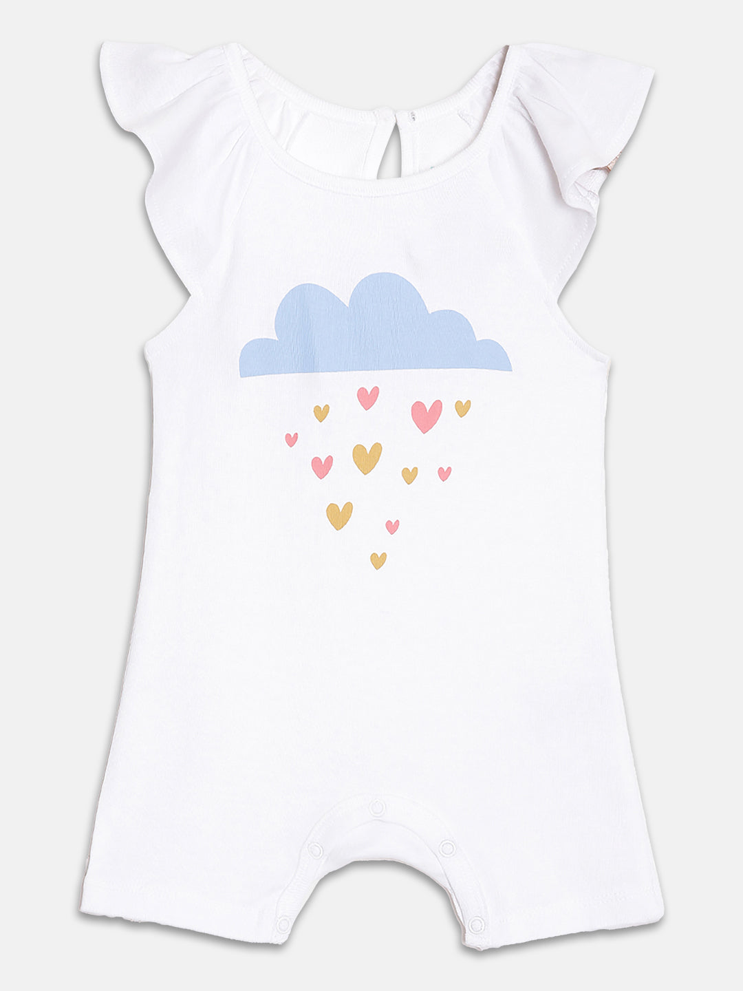 Broon Infant Baby Organic Cotton Short Sleeve Rompers